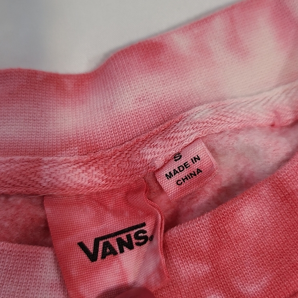 Vans Pink & Red Tie-Dye Crewneck Sweatshirt - Picture 6 of 16